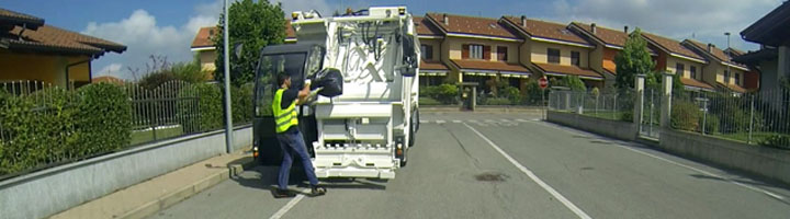 Nuevo e innovador compactador de basura de carga frontal, Olivero 