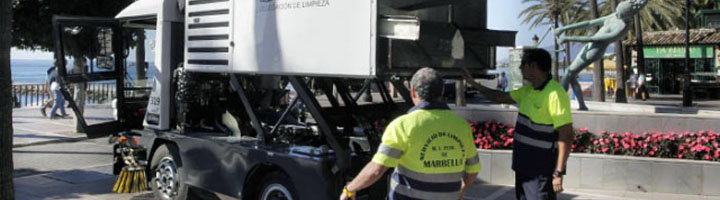 Marbella sumará 23 vehículos de limpieza y recogida de residuos mediante un modelo de renting