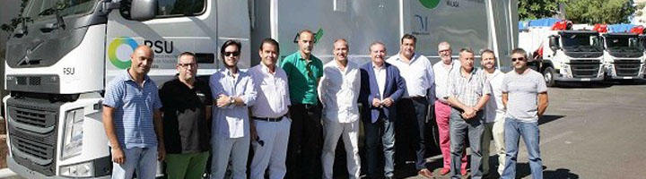 RSU Málaga presenta cinco nuevos vehículos de renting para la recogida de residuos