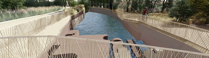 Murcia convertirá el Molino de la Pólvora y su entorno en un atractivo paraje con la construcción de un mirador-escenario sobre la Aljufía