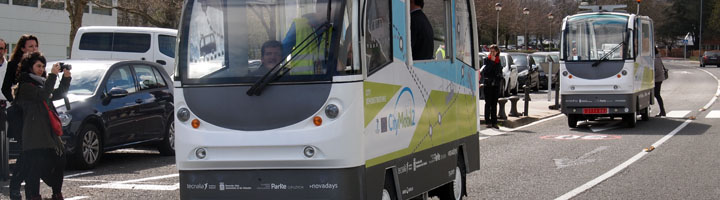 El primer servicio de transporte con autobuses automatizados comienza a rodar en el Parque Científico y Tecnológico de Gipuzkoa