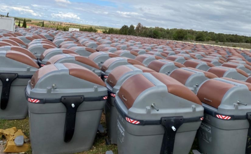 88 contenedores de tapa marrón para basura orgánica a partir del mes de mayo en Alcázar de San Juan