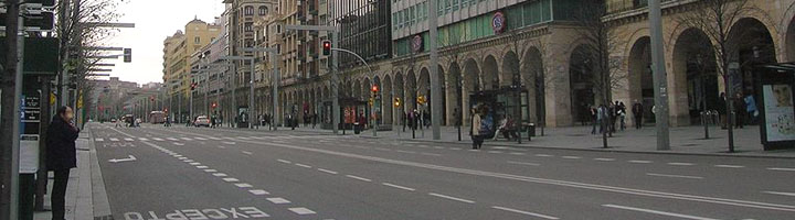 Las pasarelas peatonales de Zaragoza podrán ser consideradas como sendas ciclables en el Paseo de la Independencia