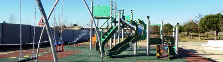 El parque Goya de Majadahonda estrena una nueva zona de juegos infantiles