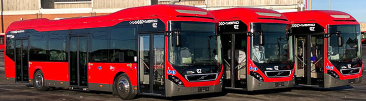 Zaragoza estrena 14 nuevos autobuses híbridos en las líneas 38, 39 y CI2