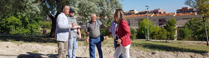 Jaén informa de la instalación de riego en el Parque de Santi Rodríguez de la capital