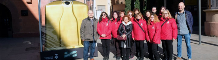 Viladecans gana el Contenidor d'Or del mes de Diciembre por su alta tasa de reciclaje de vidrio