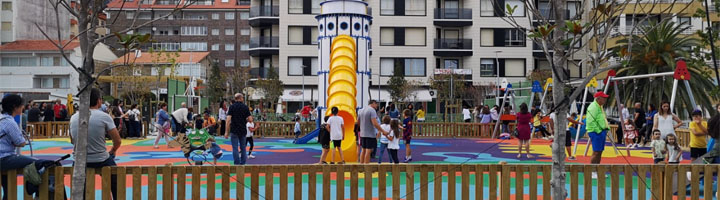 Sanxenxo inaugura el parque Panadeira con una fiesta infantil