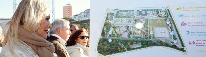 La Comunidad de Madrid presenta el parque que ocupará las instalaciones de golf de Chamberí