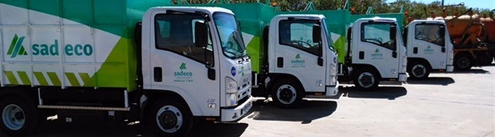 Sadeco incorpora cinco nuevos camiones recolectores para la recogida de residuos de Córdoba