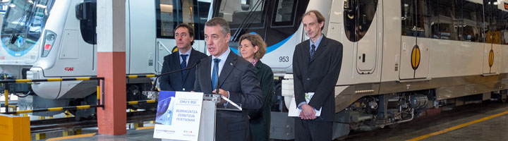 Euskadi presenta las nuevas unidades ferroviarias de Euskotren serie 950