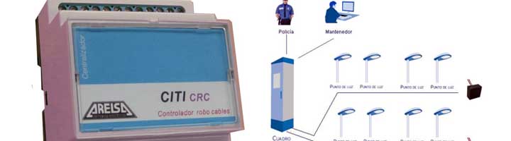 Arelsa desarrolla un sistema parea el control de robo de cables en instalaciones de alumbrado exterior