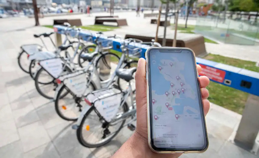 A Coruña comienza a desarrollar la nueva red del servicio BiciCoruña