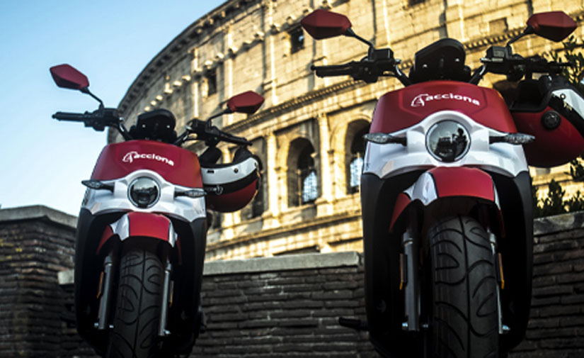 ACCIONA lleva su servicio de motosharing a Roma