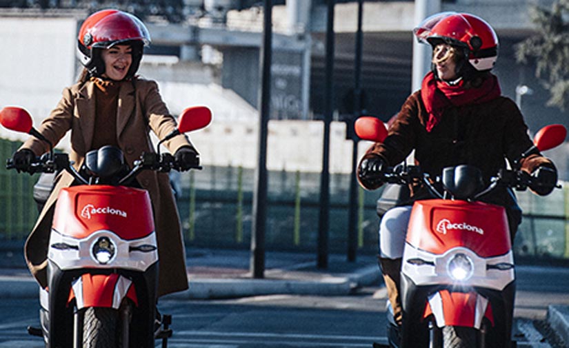 ACCIONA reactiva su servicio motosharing