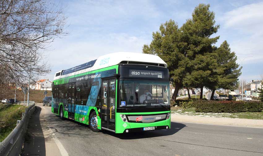 Alsa y la Comunidad de Madrid presentan el primer autobús de hidrógeno que operará una línea urbana en España