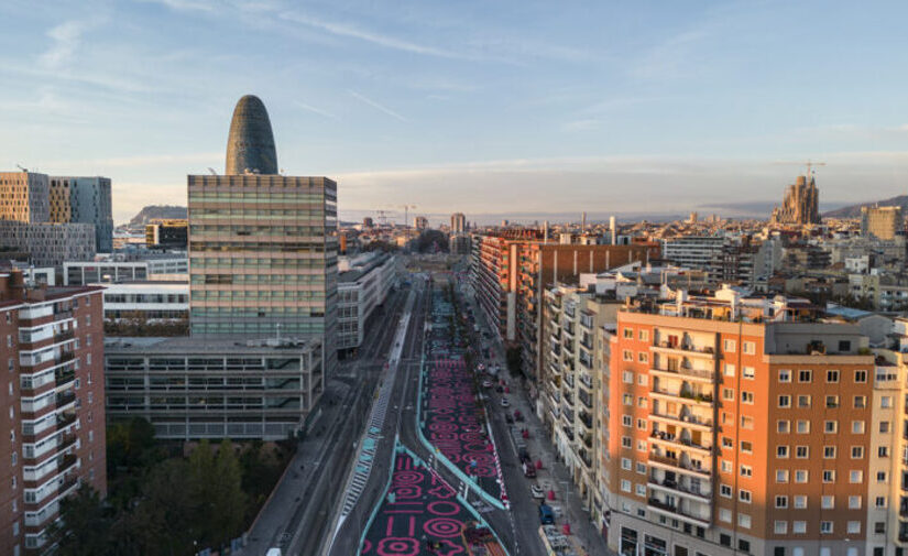 Arranca la transformación de la Gran Via de les Corts Catalanes en Barcelona