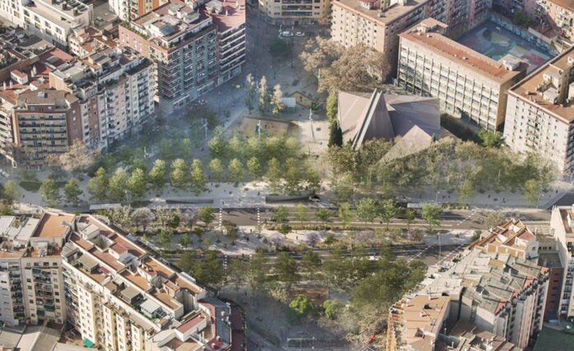 Arranca la transformación de la avenida Meridiana en Sant Andreu