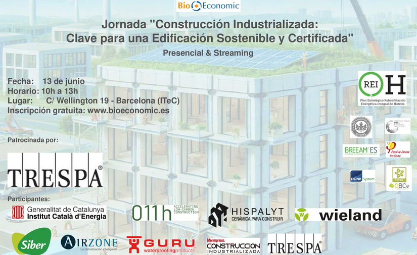 BioEconomic impulsará el debate sobre construcción industrializada y sostenibilidad en la edificación