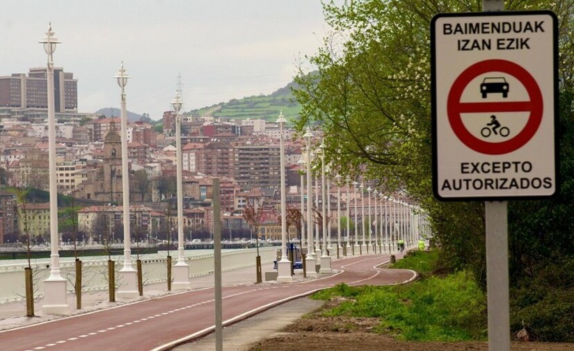 Bizkaia inaugura en Lamiako el primer tramo del Bulevar de la Ría