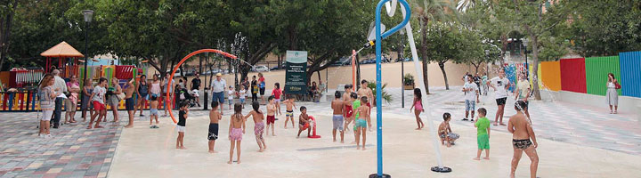 El parque de la Plaza de Toros de Marbella estrena nuevas áreas de juegos adaptadas y acuáticas