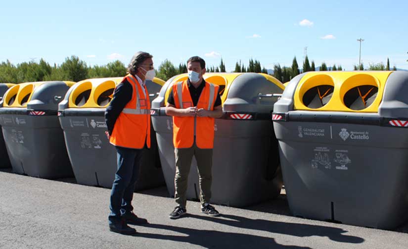 Castellón colabora con Ecoembes para sumar 150 nuevos contenedores e incrementar el reciclaje