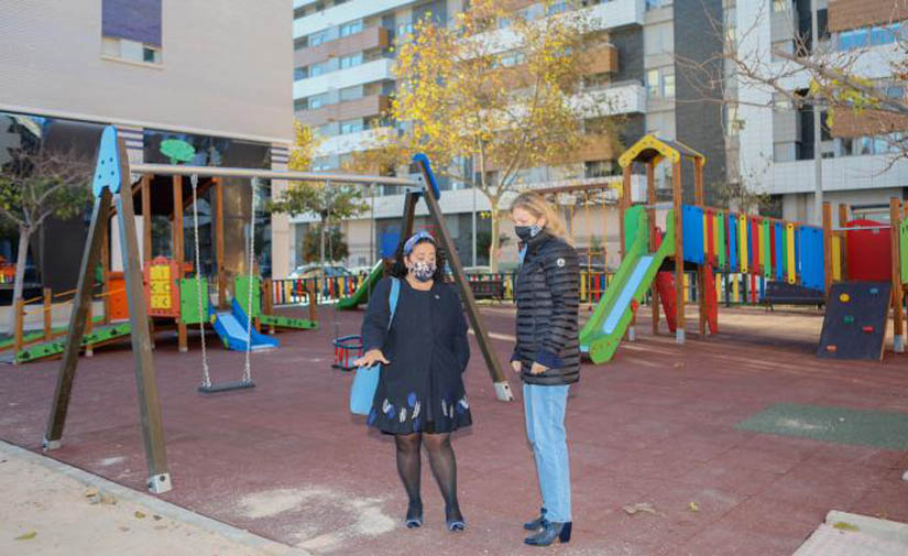 Castellón remodela más de 600 m² de la zona de juegos infantiles de la avenida Hermanos Bou