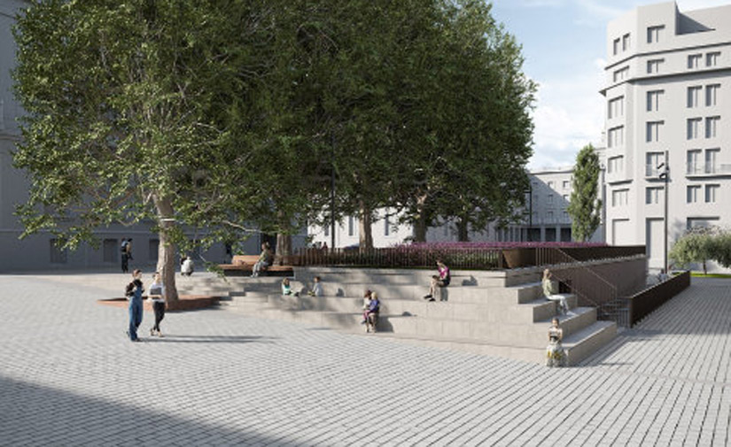 Comienza la obra para la creación de la plaza de la Memoria, un nuevo espacio peatonal en el corazón de Vitoria-Gasteiz