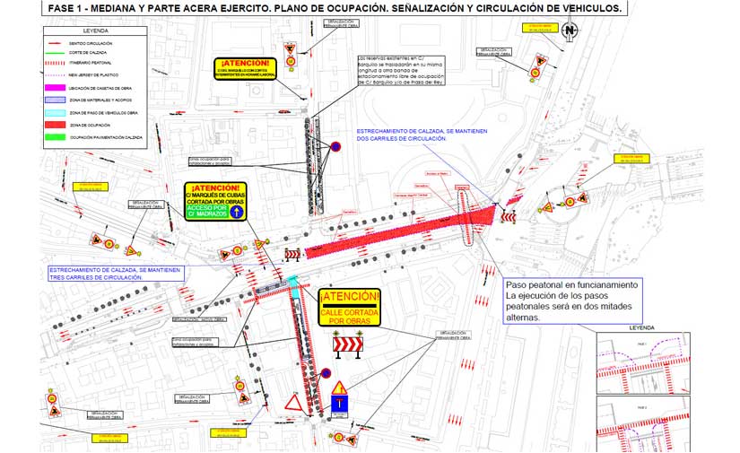 Comienzan en Madrid las obras de remodelación de la calle Alcalá entre Cibeles y Cedaceros