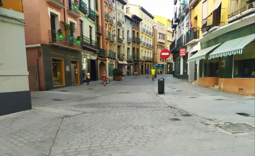Concluyen las obras de peatonalización del Coso Bajo en Huesca