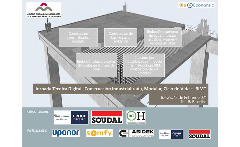 Construcción Industrializada, Modular, Ciclo de Vida + BIM