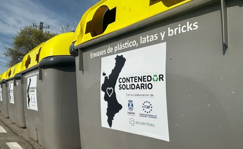 Contenedores restaurados para la reposición sostenible tras la DANA en Valencia