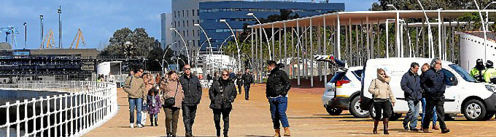 Inaugurado el nuevo Paseo de la Ría del Puerto de Huelva