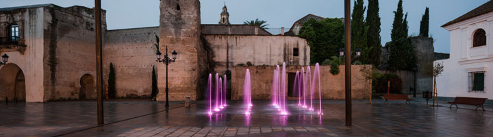 Lumiartecnia instala una fuente inteligente en la Plaza de Andalucía de Palma del Río