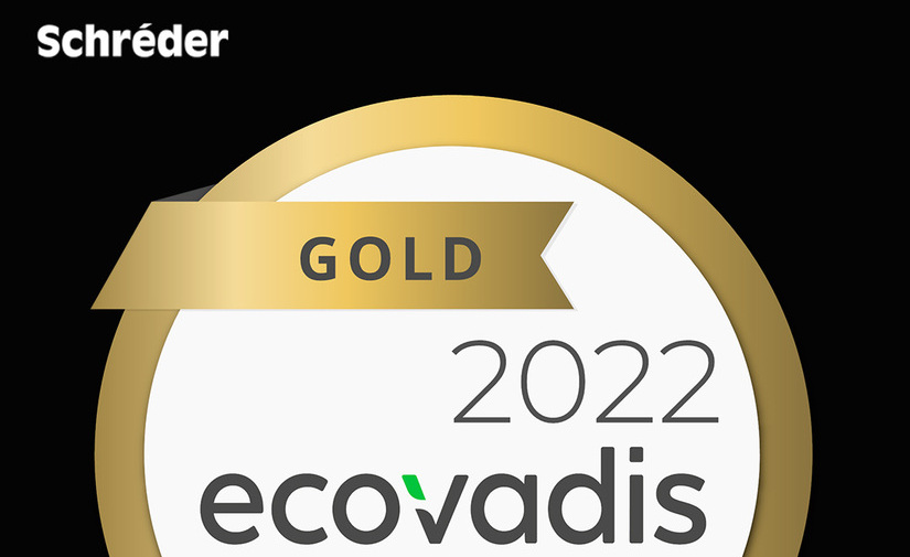 EcoVadis 2022 otorga a Schréder el nivel Oro en sostenibilidad