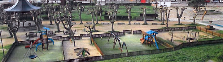 Un castillo medieval presidirá el parque infantil de la Palma en Baiona