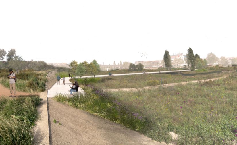El AMB inicia las obras de un gran parque fluvial de 18.000 m² para conectar los ríos Sec y Ripoll en Ripollet