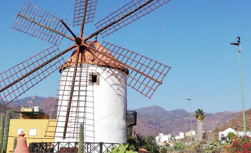 El Ayuntamiento de Mogán sustituye por luminarias led el alumbrado público del barrio de Molino de Viento