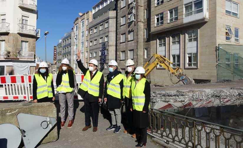 El Concello de Vigo avanza en el derribo del scalextric y ultima la puesta en marcha de la nueva Praza da Estación