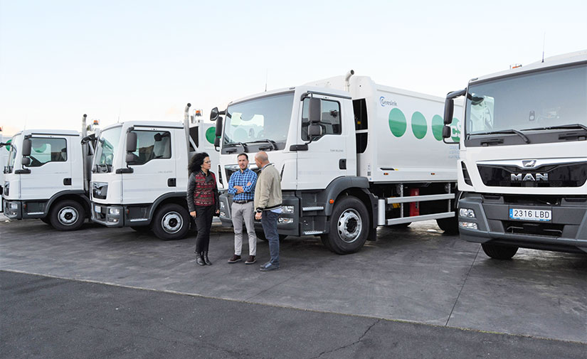 El Consorcio de Servicios de La Palma renueva su flota con cinco nuevos camiones recolectores de residuos