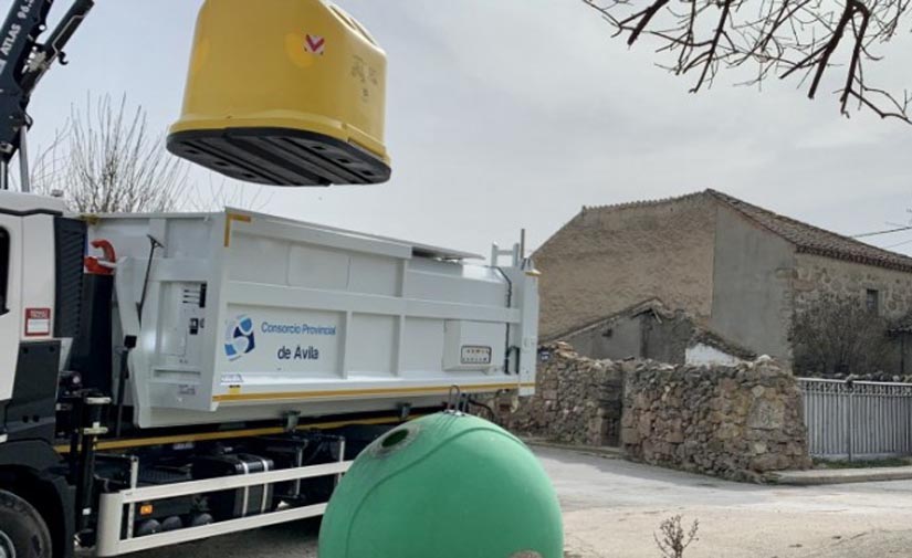 El contenedor amarillo llega ya a todos los núcleos de población de Ávila