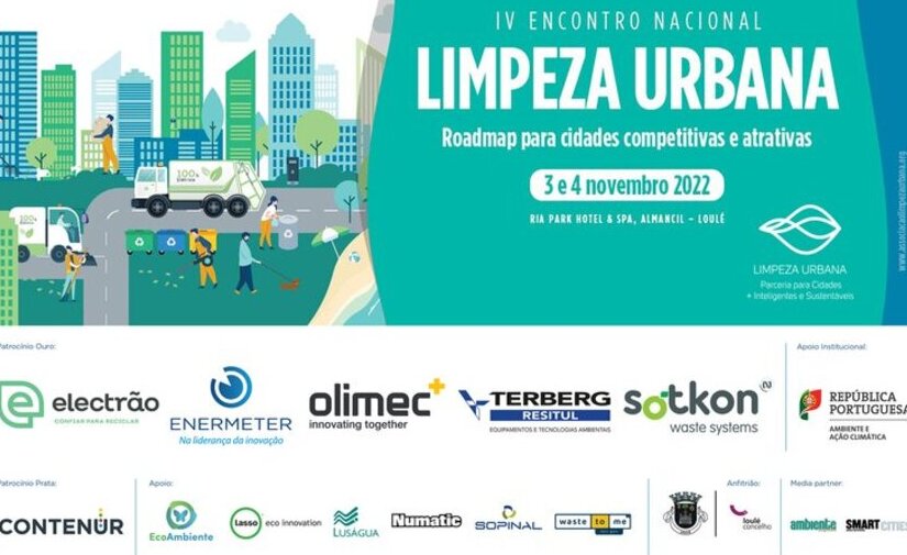 O IV Encontro Nacional de Limpeza Urbana chega a 3 de novembro em Portugal