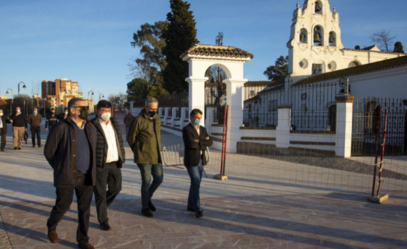 El nuevo alumbrado del entorno del Santuario de Huelva lo potencia como referente turístico