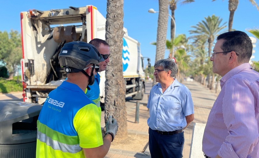 El presidente de EMAYA visita Palma para verificar la efectividad del Plan de refuerzo de verano