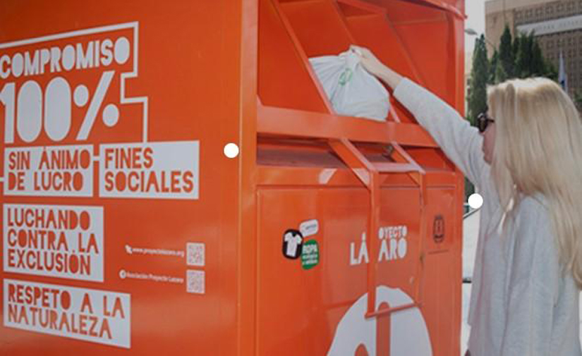 El Proyecto Lázaro será, a priori, la adjudicataria de la recogida de textiles en Alicante