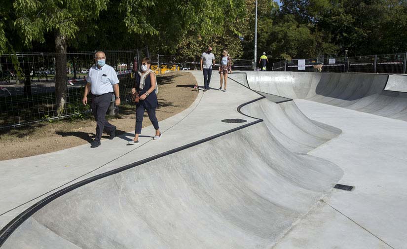 El skatepark del parque de Antoniutti, en Pamplona, estará listo para finales de septiembre