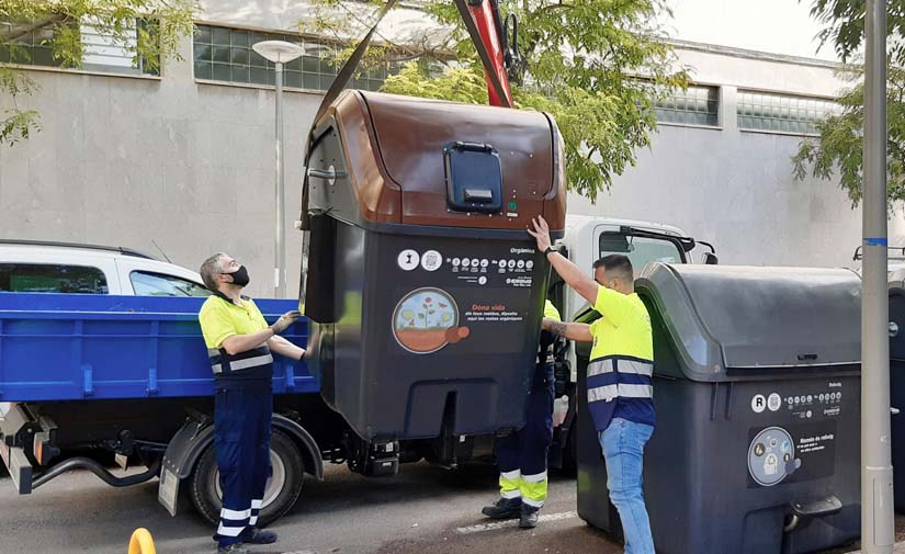 Emaya comienza la instalación de los contenedores de recogida de materia orgánica en cuatro barrios