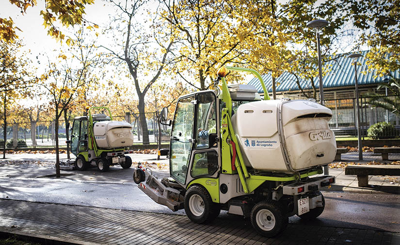 Equipos Grillo para las zonas verdes de Logroño