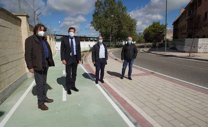 Finalizada la construcción de 900 metros de carril bici en Valladolid