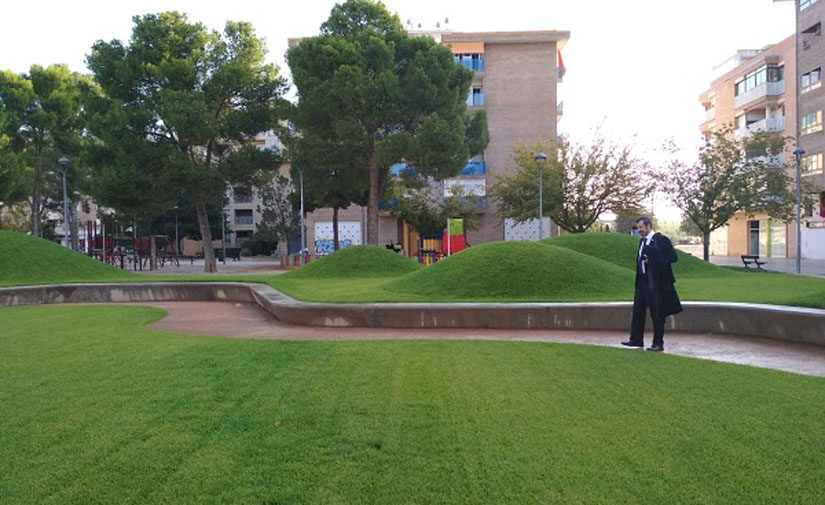 Finalizada la primera fase de la renovación del parque de San Martín en Huesca